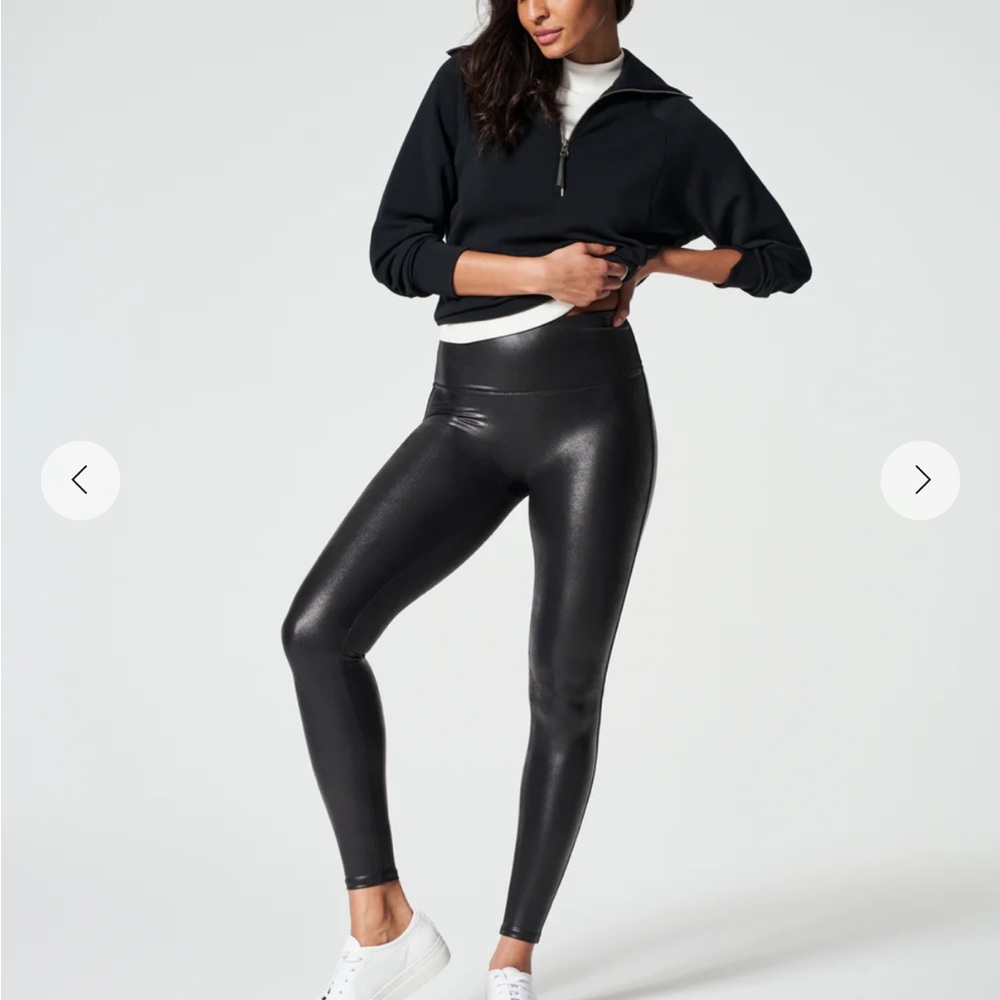 SPANX Black High-Waist Leggings